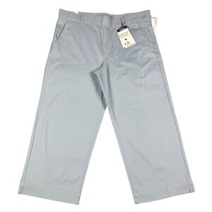 Gloria Vanderbilt Shape‎ Effect High Rise Wide Leg Crop Pants Hydra Blue 16P NEW